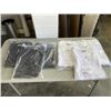 Image 1 : 6 NEW WHITE AND BLACK LONG SLEEVE SHIRTS - SIZE LARGE