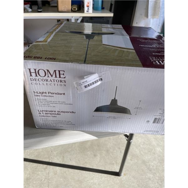 HOME DEOCRATORS 1-LIGHT PENDANT