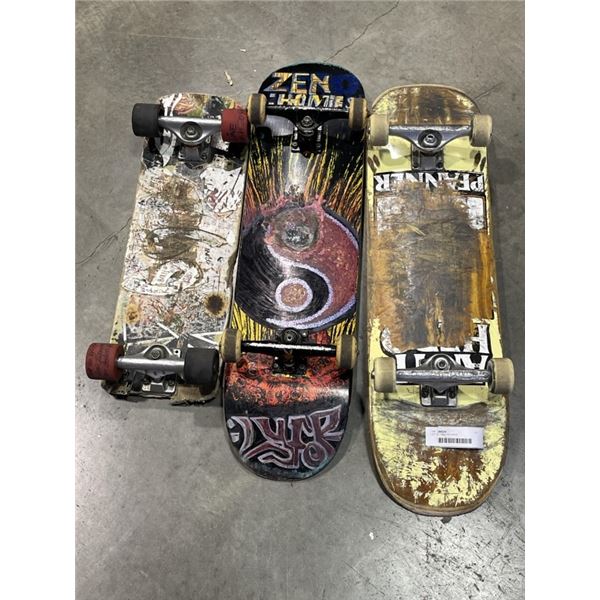 LOT OF 3 SKATEBOARDS