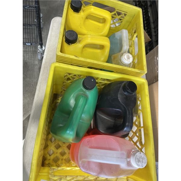 2 CRATES W/ 6 JUGS OF ANTI-FREEZE