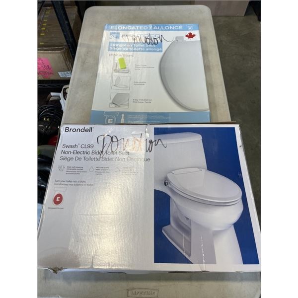 NEW BRONDELL NON-ELECTRIC SEAT BIDET AND NEW ELONGATED TOILET SEAT