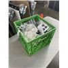 Image 1 : TOTE OF ELECTRICAL BOXES, PLATES AND PLUGS