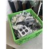 Image 2 : TOTE OF ELECTRICAL BOXES, PLATES AND PLUGS
