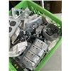 Image 3 : TOTE OF ELECTRICAL BOXES, PLATES AND PLUGS