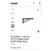 Image 2 : 2 NEW LOWELL WALL SHELVES 18X20 HOLDS UP TO 100 LB  RETAIL $210