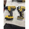Image 3 : LOT OF DEWALT POWER TOOLS INCLUDING SAW  ZALL DRILL IMPACT DRIVER AND ONE BATTERY