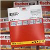 Image 2 : 15 BOXES OF 50 NEW FISCHER S 10 WALL HANG PLUG ANCHORS RETAIL $150