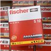 Image 4 : 15 BOXES OF 50 NEW FISCHER S 10 WALL HANG PLUG ANCHORS RETAIL $150