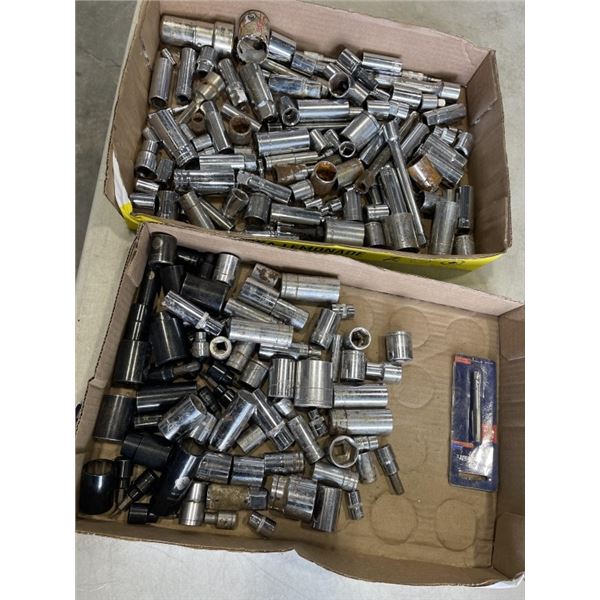 2 TRAYS OF ASSORTED SOCKETS