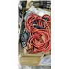 Image 3 : 2 TRAYS OF SHOP SUPPLY, HARDWARE AND EXTENSION CORD , BOLT CUTTERS
