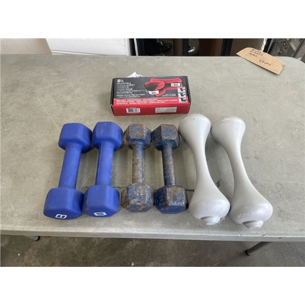 1LB ANKLE WEIGHTS AND FREE WEIGHTS