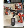 Image 2 : ASSORTED BLACK AND DECKER, RYOBI CORDLESS POWER TOOLS