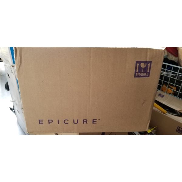 CASE OF APPROX 100 EPICURE CHOCOLATE CARAMEL MACCHIATO DESSERT MIX PACKAGES, 123G PER PACKAGE