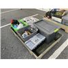 Image 2 : BIN OF ASSORTED SHOP SUPPLY, HARDWARE AND TOOLS, BIN INLCUDED