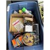 Image 4 : BIN OF ASSORTED SHOP SUPPLY, HARDWARE AND TOOLS, BIN INLCUDED