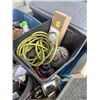 Image 7 : BIN OF ASSORTED SHOP SUPPLY, HARDWARE AND TOOLS, BIN INLCUDED