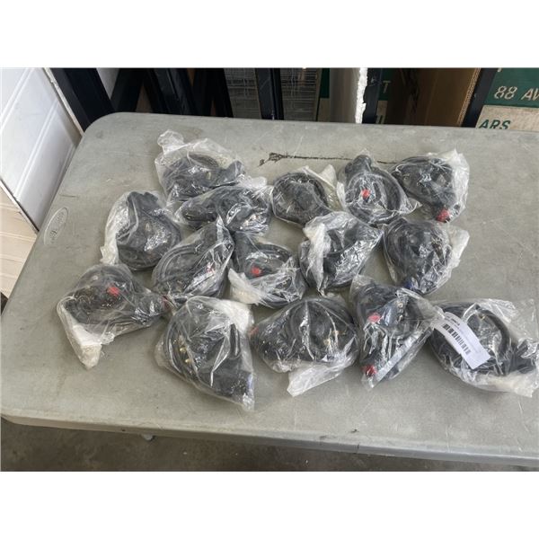 ASSORTED NEW BIKE CABLE LOCKS WITH KEYS