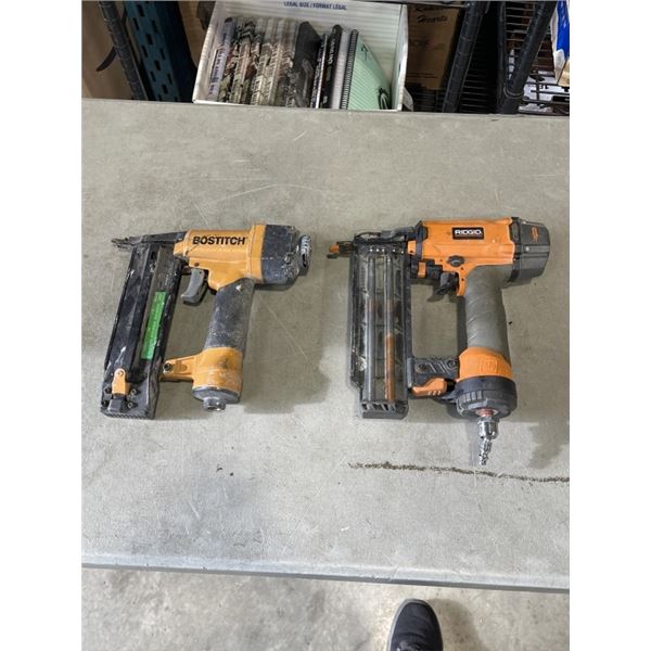 BOSTITCH AND RIDGID FINISH NAILERS
