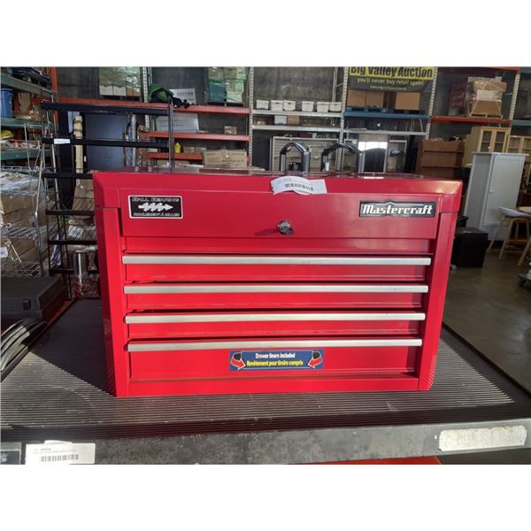 MASTERCRAFT TOOL CHEST WITH KEY, VERY CLEAN GOOD CONDITION