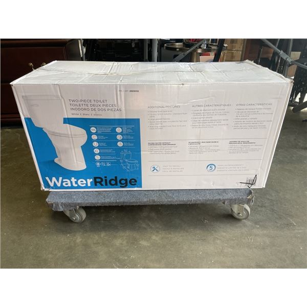 AS NEW WATER RIDGE TWO PIECE TOILET