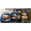 Image 1 : BIN OF ASSORTED SHOP SUPPLY, TOOLS ETC