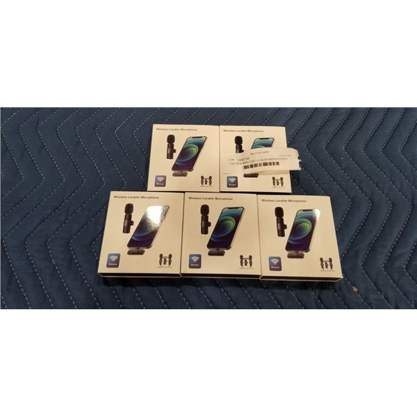 FIVE NEW WIRELESS LAVALIER MICROPHONES