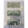 Image 2 : LAST 3 ISSUES OF CANADIAN $1 BILLS 1954, 1967, 1973