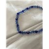 Image 2 : BLUE CRYSTAL GLASS AND DEVILS EYE BEADS NECKLACE 18-20" LENGTH