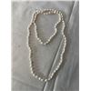 Image 1 : DOUBLE LENGTH AND KNOTTED CULTURED FRESHWATER PEARLS NECKLACE 24" LENGTH