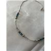 Image 2 : VINTAGE NATIVE AMERICAN LIQUID SILVER W/ BEADS CHOKER NECKLACE