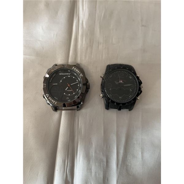 US POLO WATCH AND DISCOVERY WATCH, BATTERY REQUIRED, NO BANDS