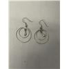 Image 1 : PAIR OF STERLING SILVER DANGLE EARRINGS EACH MARKED 925