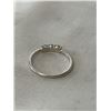 Image 2 : DAINTY STERLING SILVER W/ 3 GENUINE OPAL STONES RING, MARKED 925 DESIGNER MARK SIZE 6.5