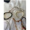 Image 5 : LOT OF ASSORTED JEWELRY, NECKLACES, RINGS ETC