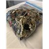 Image 2 : HEAVY LARGE BAG W/ LOTS OF MISC JEWELRY AND PARTS ETC