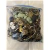 Image 3 : HEAVY LARGE BAG W/ LOTS OF MISC JEWELRY AND PARTS ETC