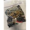 Image 1 : HEAVY LARGE BAG W/ LOTS OF MISC JEWELRY AND PARTS ETC