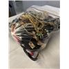 Image 2 : HEAVY LARGE BAG W/ LOTS OF MISC JEWELRY AND PARTS ETC