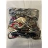 Image 3 : HEAVY LARGE BAG W/ LOTS OF MISC JEWELRY AND PARTS ETC