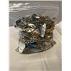 Image 1 : HEAVY LARGE BAG W/ LOTS OF MISC JEWELRY AND PARTS ETC