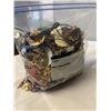 Image 2 : HEAVY LARGE BAG W/ LOTS OF MISC JEWELRY AND PARTS ETC