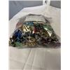 Image 3 : HEAVY LARGE BAG W/ LOTS OF MISC JEWELRY AND PARTS ETC