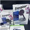 Image 2 : ENERGIZER WIRELESS CHARGER WITH ENERGIZER POWER BANK AND IPHONE CASES RETAIL $150