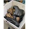 Image 2 : BIN OF NEW SHOES AND BOOTS, ASSORTED SIZE