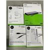 Image 1 : BELKIN CONNECT USB-C MULTIMEDIA HUB, BELKIN 3.5MM AUDIO + CHARGE ROCKSTAR CABLE, AND 2 BELKIN 3.5MM 