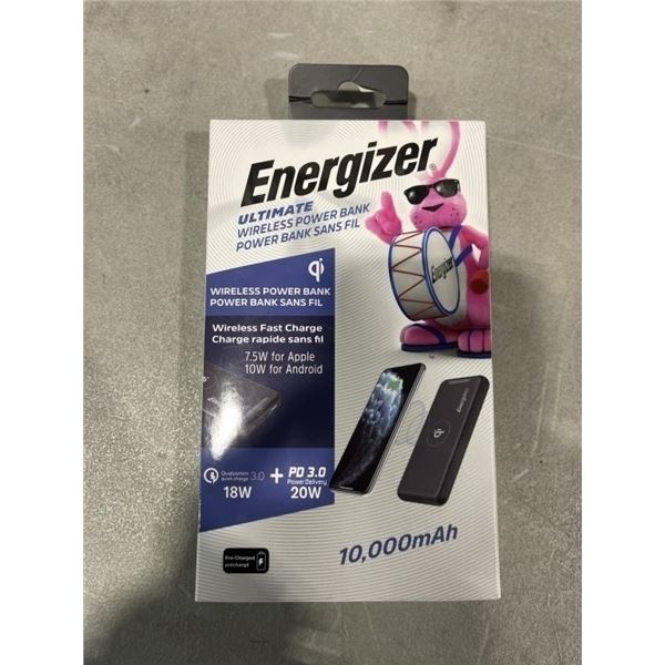 ENERGIZER ULTIMATE WIRLESS POWER BANK FAST CHARGE 10,000MAH