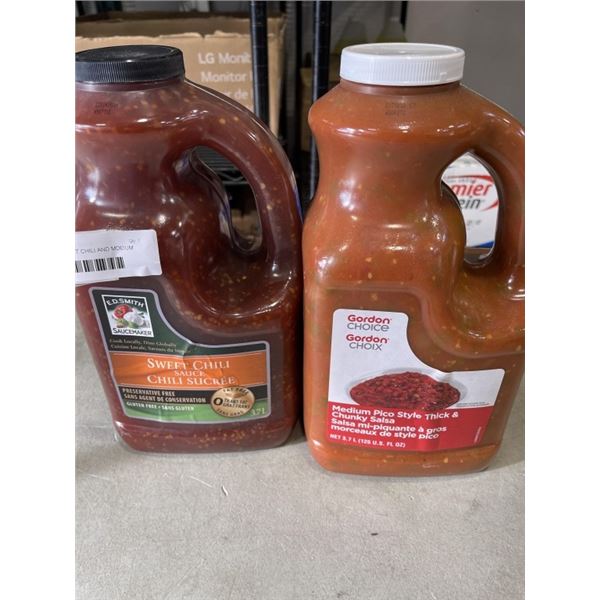 GORDONS 3.7L SWEET CHILI AND MDEIUM PICO STYLE SALSA