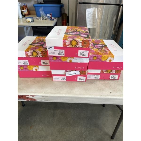 7 PAIRS OF ASSORTED SIZE NEW LADIES SHOES