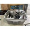 Image 2 : ASSORTED STAINLESS POTS AND PANS