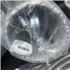 Image 4 : TWO SETS OF 6 FT BRAIDED WASHER INTAKE LINES AND TWO 8 FT EXTENDABLE DRYER HOSES WITH CLAMPS
